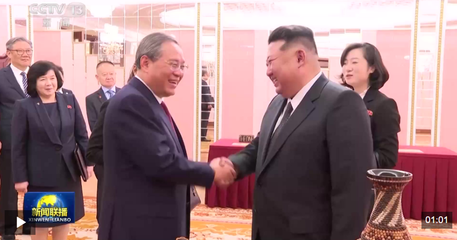 李强会见朝鲜劳动党总书记、国务委员长金正恩